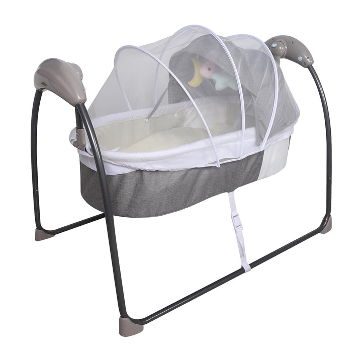 Elektrische Babywiege mit Schaukelfunktion tragbares Schaukelbett für Babys zum Einsatz zu Hause und