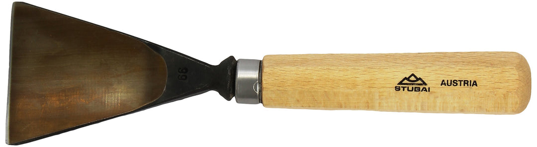 STUBAI Stemmeisen Stechbeitel Serie 52 - Form 66 | Schweizer Messer Form E 70 mm, mit Holzgriff, zum