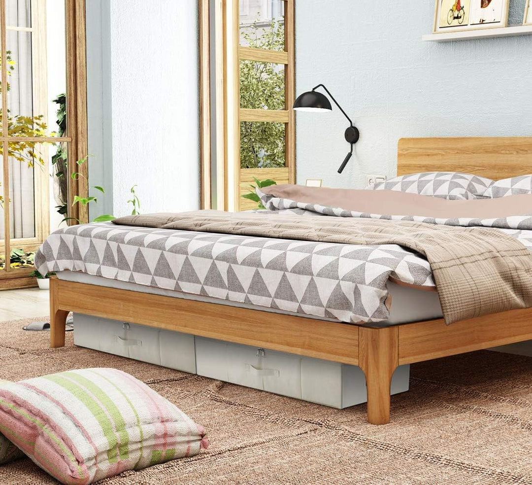 iwill CREATE PRO IKEA Style Fabric Folding Under Bed Aufbewahrungsbox Organizer mit Deckel, zusammen