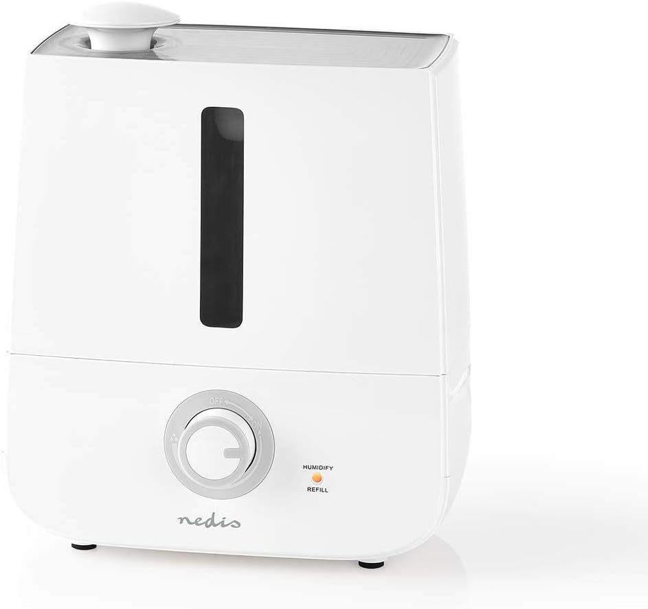Nedis - Befeuchter - 2,8 l - Kühlnebel - Automatischer Stopp - Einfach einstellbar - Für gesundes, g