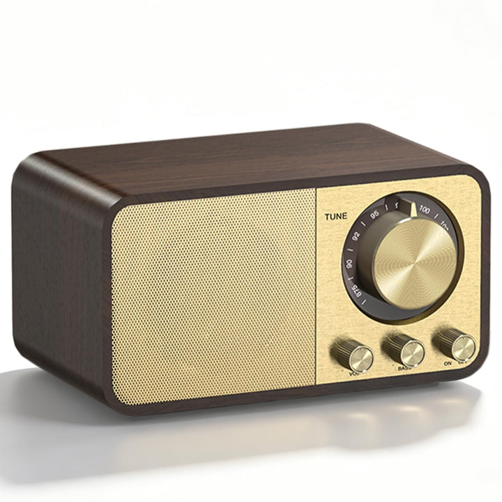 Retro Radio mit Bluetooth Nostalgie Radio Vintage Radio 5W Lautsprecher Wiederaufladbarer 1500mAh Ak