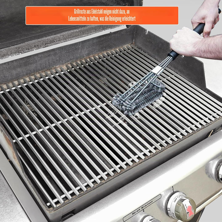 QuliMetal 49,5 x 33cm 7528 Grillrost Edelstahl für Weber Genesis E-310/320/330, S-310/320/330 (2007-