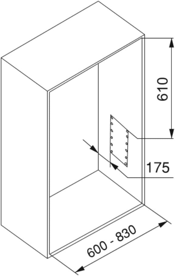 Emuca - Kleiderlift für Schrank, Ausziehbarer Kleiderlift 600-830mm Breite, Schrankinnenseiten Monta