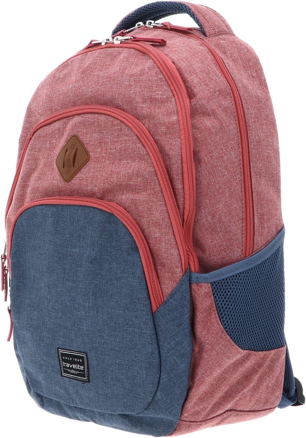 Travelite Handgepäck Rucksack, Laptop Rucksack 15,6 Zoll, BASICS, Daypack, Tagesrucksack mit vielen