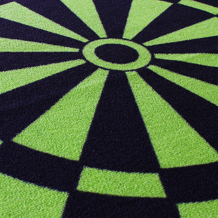Kingpower Dartteppich mit Abwurflinie, Dart Zubehör mit Motiv, Dartmatte mit Oche, pflegeleichter Te