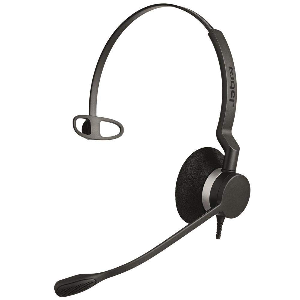 Jabra Biz 2300 Quick Disconnect UC On-Ear Mono Headset - Unified Communications Certified Noise-canc