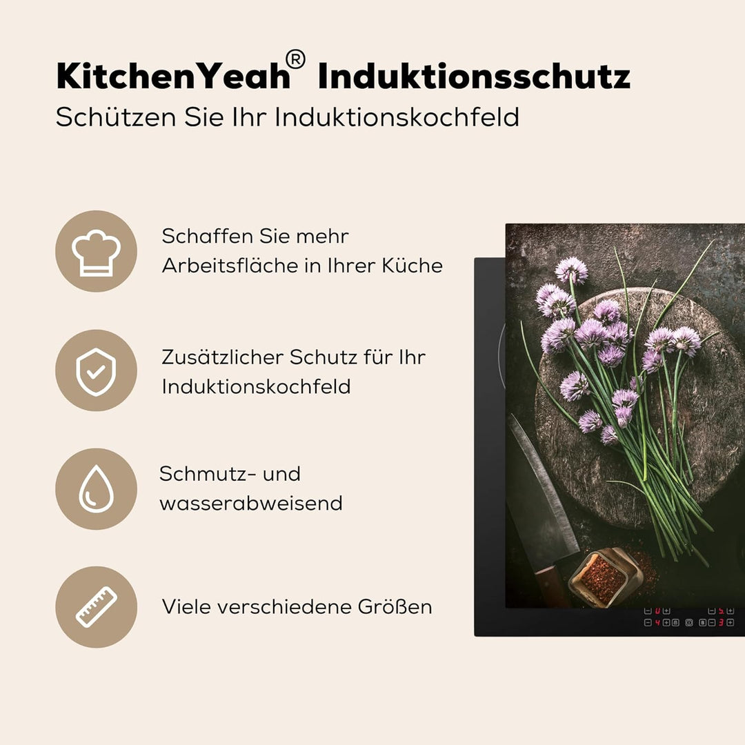 KitchenYeah© Herdabdeckplatte Einteilig Ceranfeld Abdeckplatte Küche Deko Ceranfeldabdeckung Herdabd