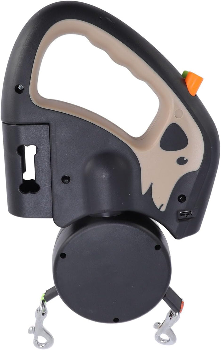 Tnfeeon Hundeleine, Doppelkopf-Design Zum Spazierengehen mit 2 Hunden, Verstellbare Länge mit Eingeb