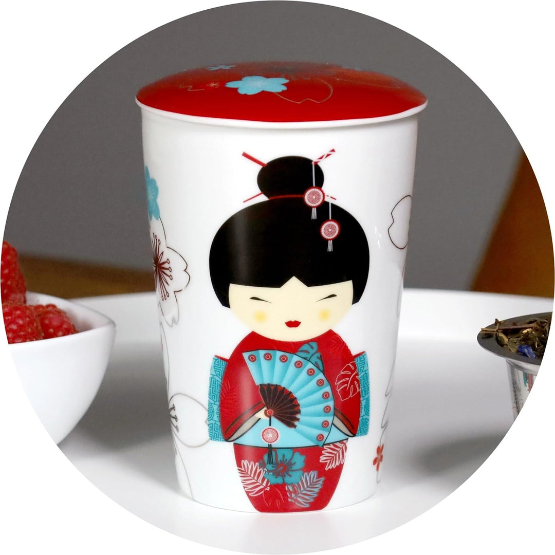 EigenArt Doppelwandbecher Teaeve Little Geisha Red