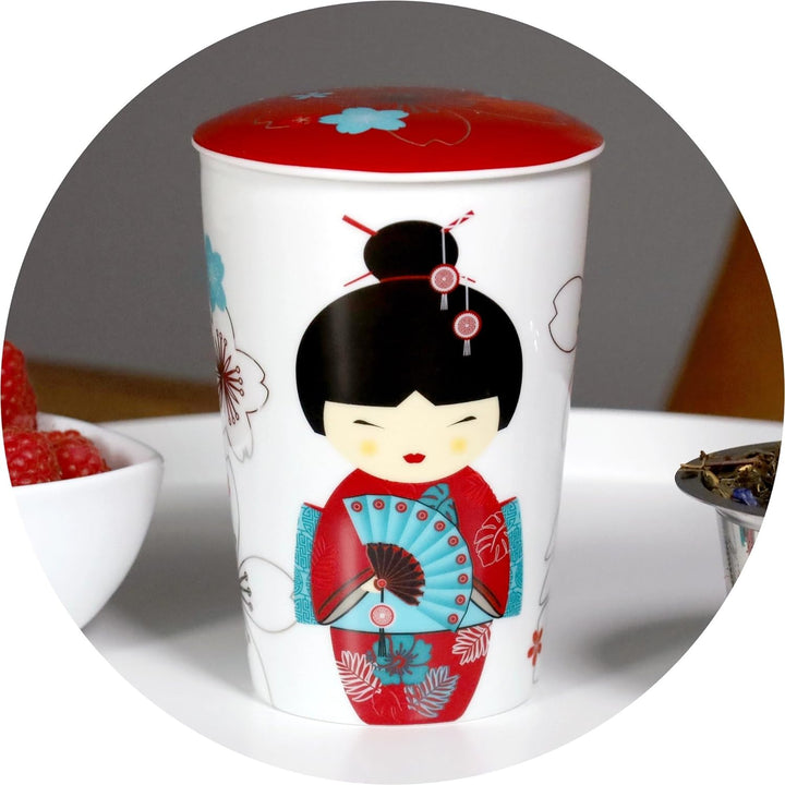 EigenArt Doppelwandbecher Teaeve Little Geisha Red