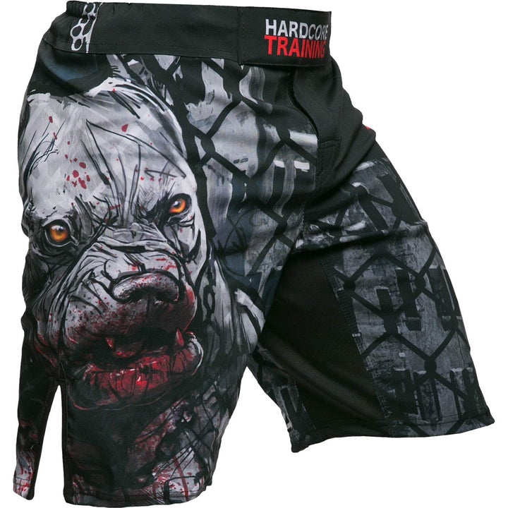Hardcore Training Fight Shorts Kurze Hose Herren Kampfshorts Männer BJJ Grappling Boxen MMA No Gi Cr
