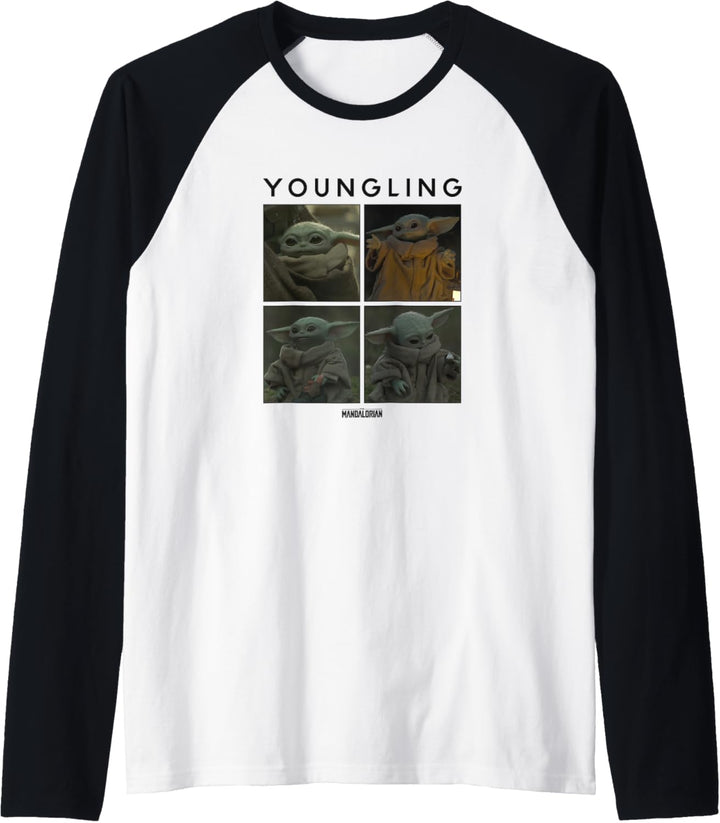 Star Wars: The Mandalorian The Child Youngling Panels R13 Raglan