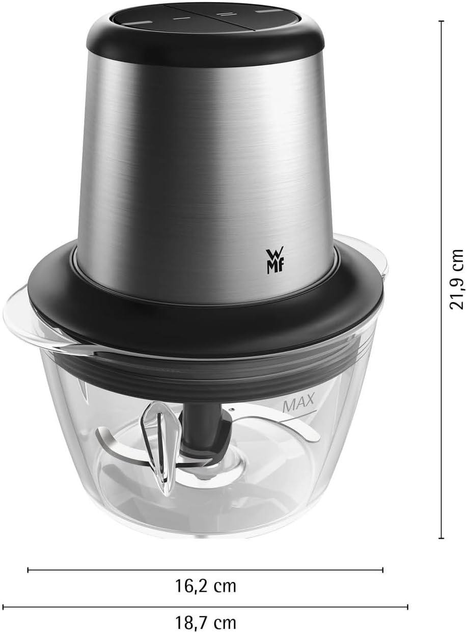 WMF Kult X Edition Zerkleinerer elektrisch mit Glasbehälter, 320 W, 2 Geschwindigkeitsstufen, grosse