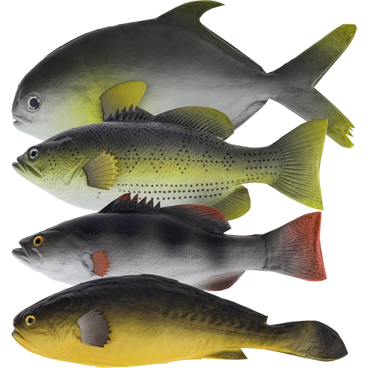 Meiwlong 4 Stück Künstliche Fisch Deko Kunststoff Fische Dekoration Realistische Simulation Modell G