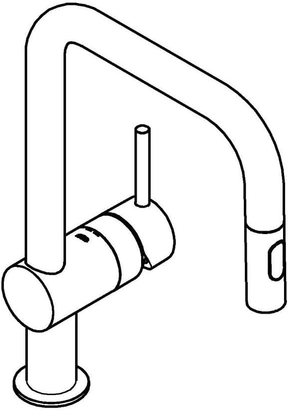 Grohe Spültisch-Einhebelmischer Minta warm ss g, herausz. Dual-Brause, U-Ausl.