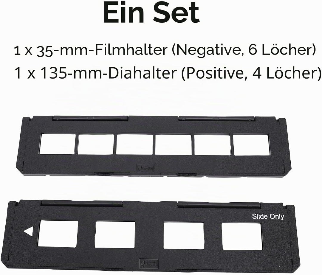 Annadue 135mm Folienhalter und 35mm Negativer Filmhalter für Folien/Filmscanner (7200, 7200U), Schüt