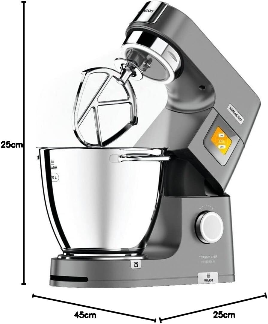 Kenwood Titanium Chef Patissier XL KWL90.244SI Küchenmaschine, silber