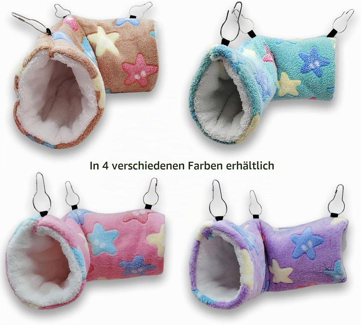 QeeHeng Meerschweinchen Frettchen Ratten Hängematte – Meerschweinchen Hängetunnelbett Haustier Hänge