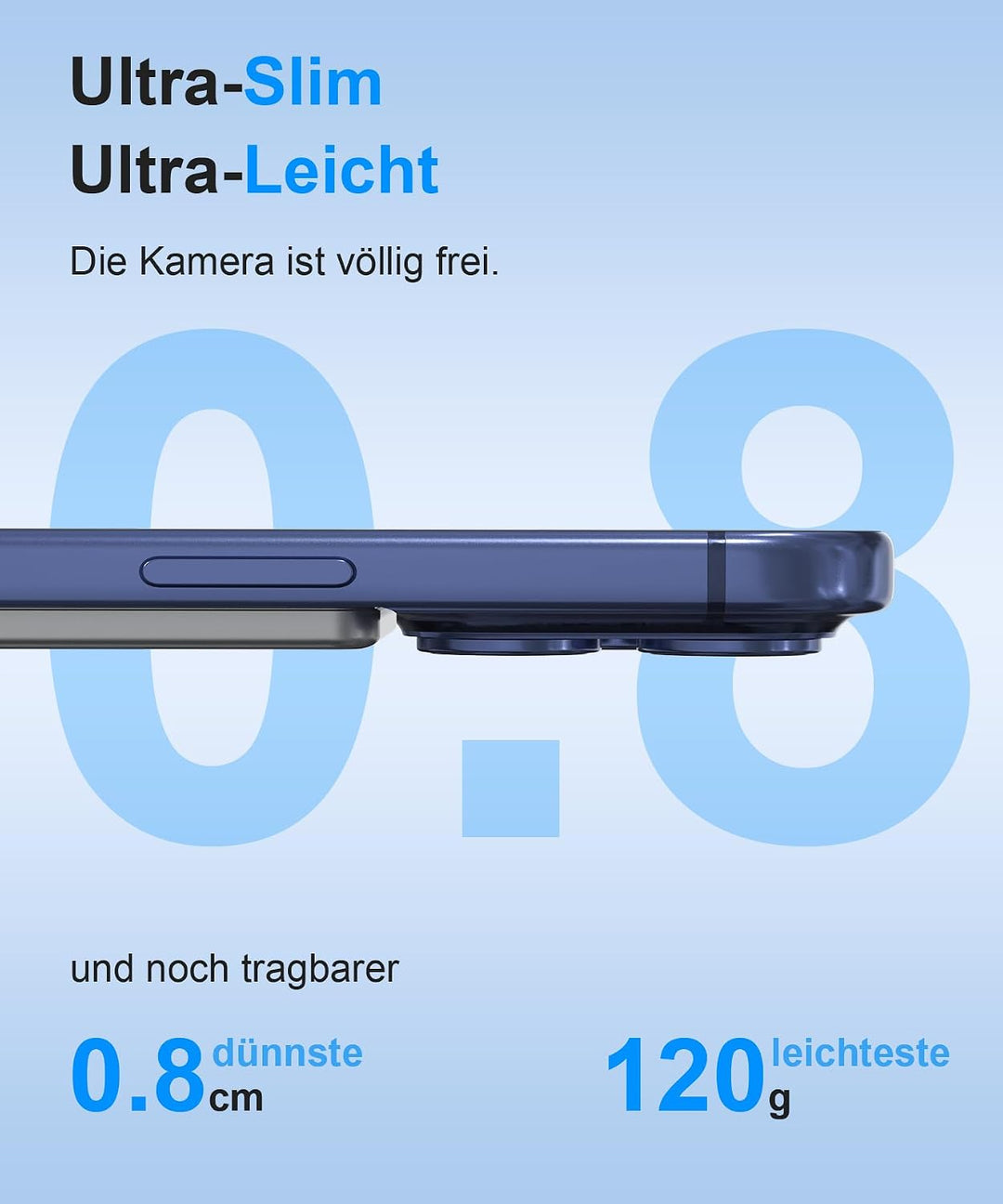 Powerbank iPhone für Magsafe, 0.8cm Ultra Slim Magnetische Power Bank 6000mAh, Schnellladung 20W USB