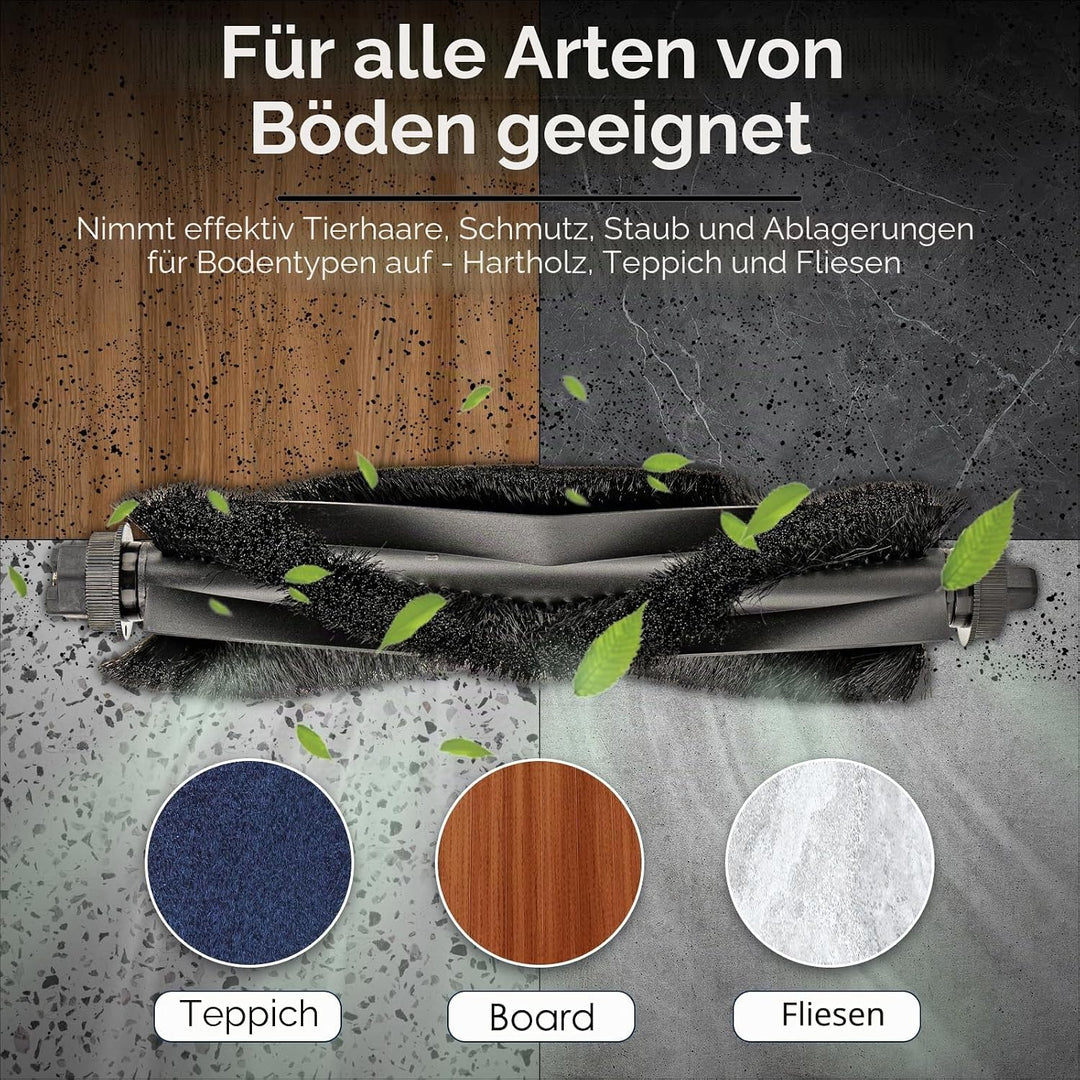 (2 Stück) Ersatzwalzenbürsten, Kompatibel mit Eufy L60 Hybrid, L60 SES, L50 SES, L50 Serie Roboterst