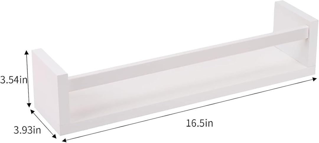Kinderzimmerregale, 3er-Set Wand-Bücherregal, 40 cm, Massivholz, für Bücher | Spielzeug, Dekoration,