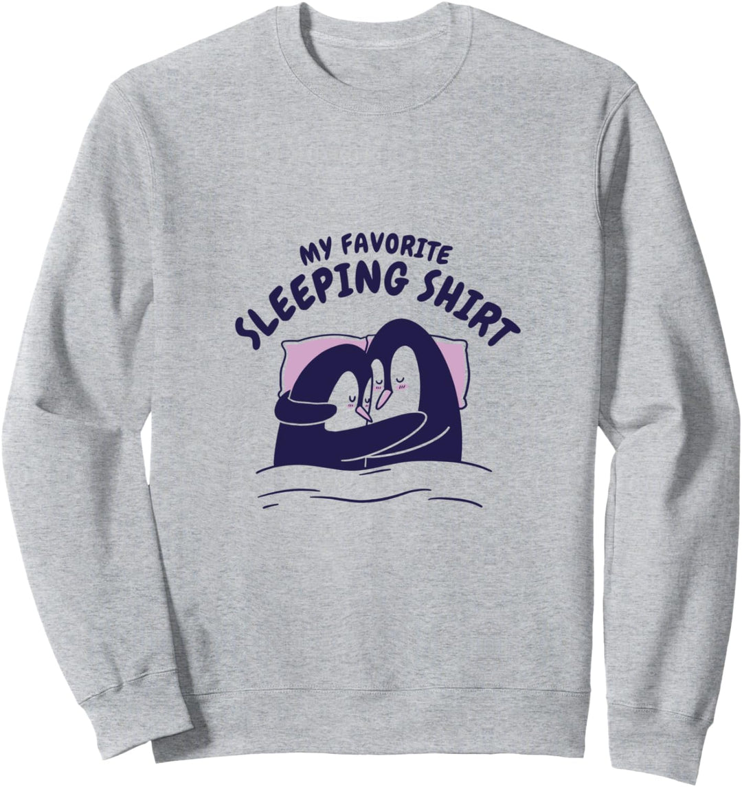 Pinguin Schlafanzug Schlafoberteil Kuscheltier Pyjama Sweatshirt