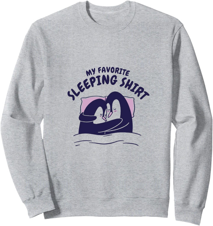 Pinguin Schlafanzug Schlafoberteil Kuscheltier Pyjama Sweatshirt