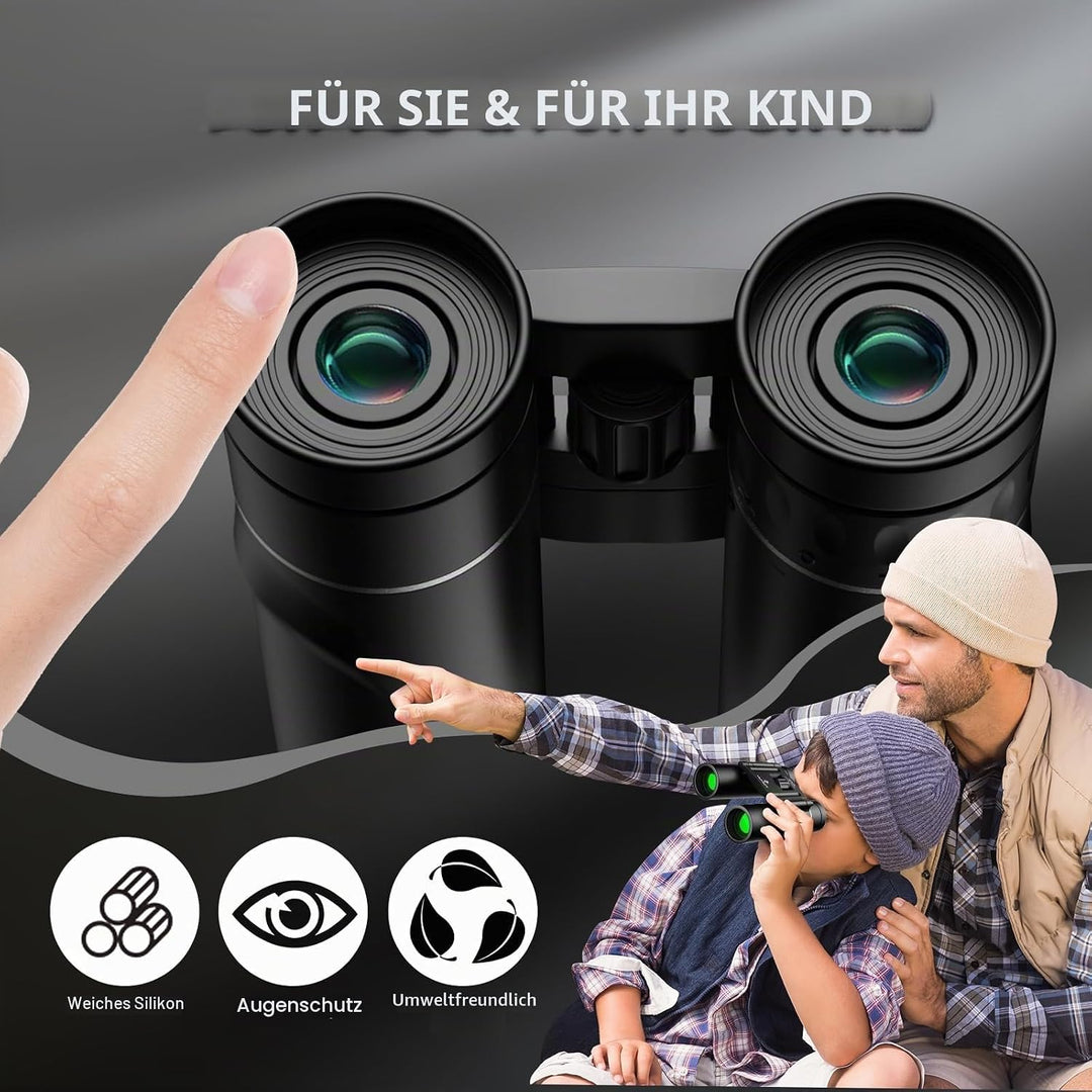 HUTACT Fernglas Kinder, 10x25 klein und leicht, Ferngläser Kompakt für Konzert, Theater und Oper, Mi