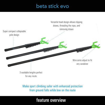 BetaStick Kletter Teleskopstange Beta Stick EVO Sport Ultra Compact Einheitsgrösse, Einheitsgrösse