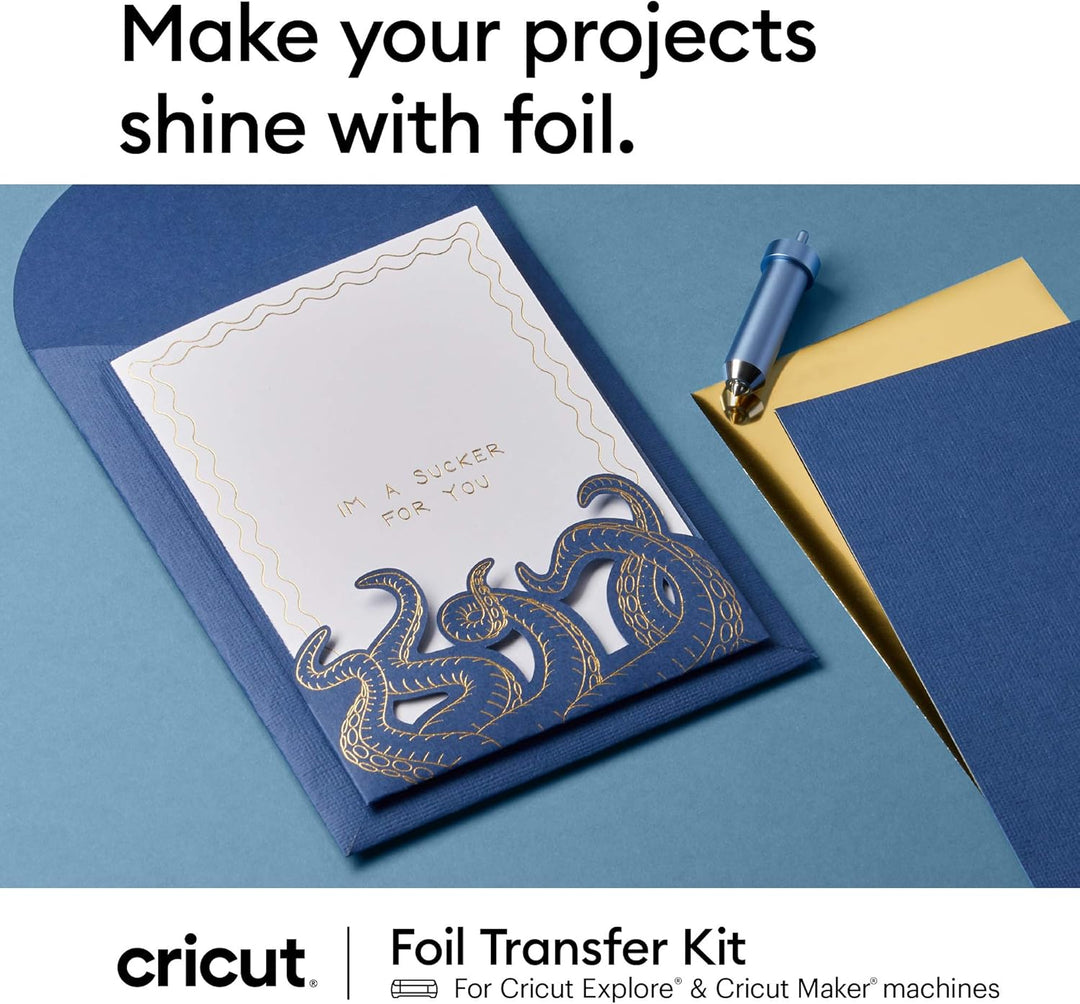 Cricut 2008727 Folientransfersatz, Explore Maker Maschinen, 3 tips-fine, medium & bold & 2004225 395