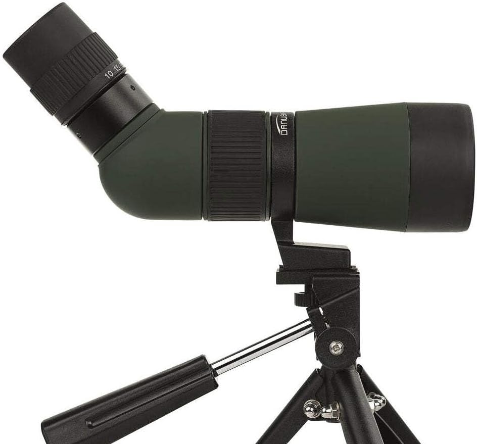 Dörr Danubia 538245 Zoom Spektiv Kauz 10-30x50 inkl. Tischstativ (Gehäuse mit Gummiarmierung, 45 Gra