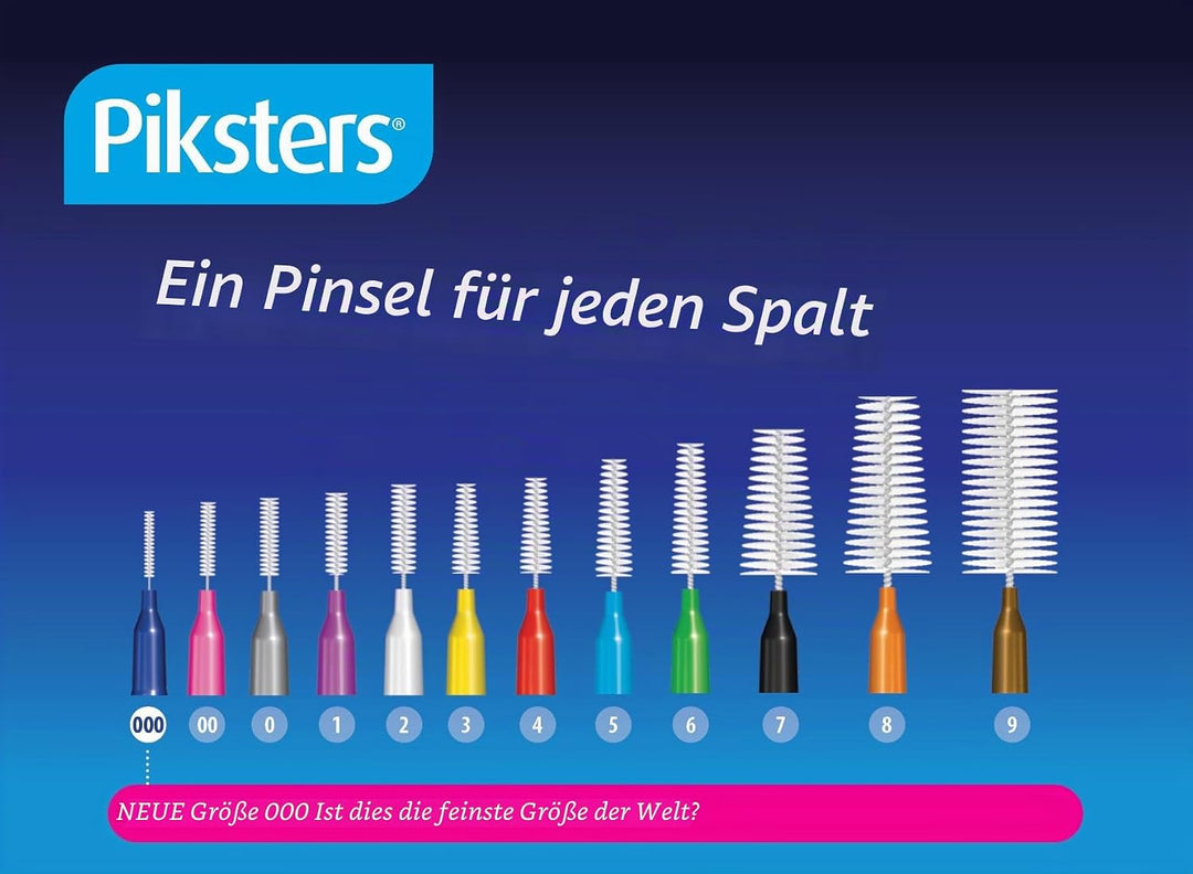 Pikster Interdental Brushes (40 Pack, Size 0 (Grey)) 1 stück (40er Pack) Size 0 (Grey), 1 st&amp;