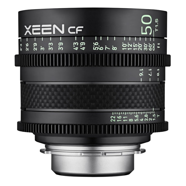 XEEN CF Cinema 50mm T1,5 PL Vollformat – professionelles Cine-Objektiv – Carbon Linsenzylinder – ext