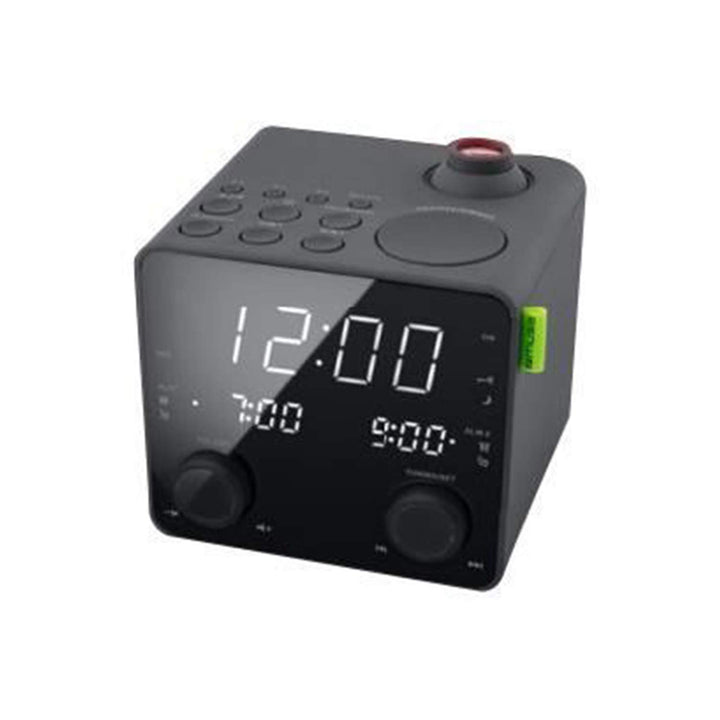 Muse M-189 Radiowecker mit Projektion (2 Weckzeiten, Dimmer, USB-Lader, PLL UKW Tuner, grosses Displ