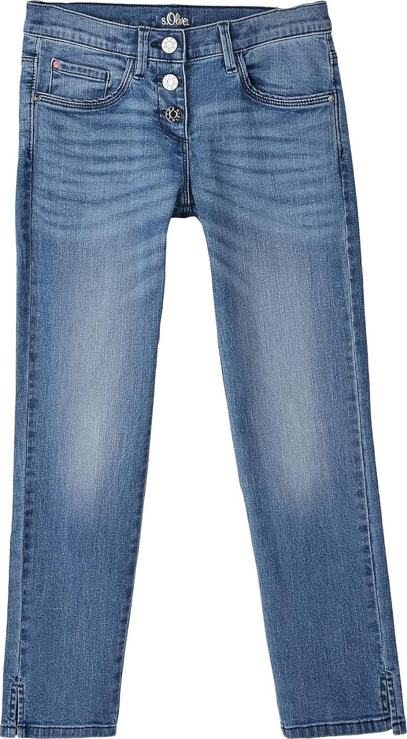 s.Oliver Mädchen Jeans-Hose 140 Slim Blau 56z3, 140 Slim Blau 56z3