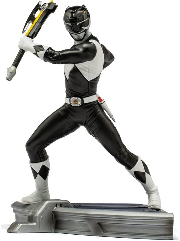 Iron Studios BDS: Power Rangers - Black Ranger Art Scale Statue (1/10) (POWRAN46221-10) 1:10 Scale,