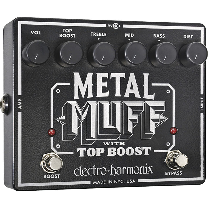Electro Harmonix Metal Muff/Top Boost Pedal für E-Gitarre Silber