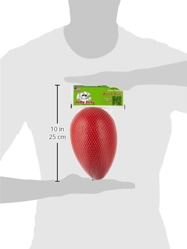 Jolly Pets Jolly Ei Hartplastik -Kugel für Pets Spass-Hunde Chewers Spielzeug Rot 20cm