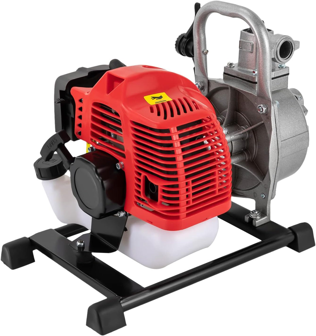 Benzin-Wasserpumpe 1450W Motorleistung, 2-Takt 42.5cc Benzin Schmutzwasserpumpe Wasserpumpe Gartenpu