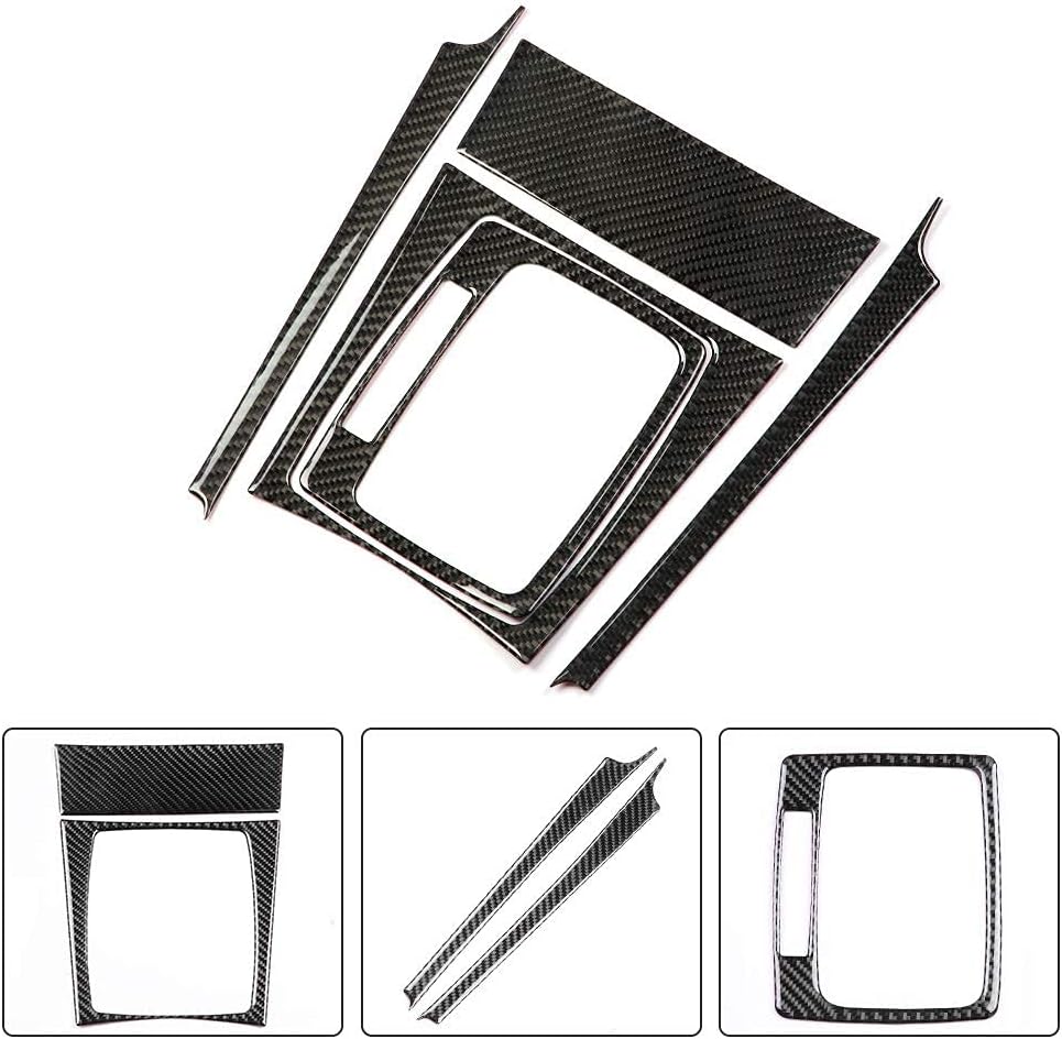 Schalttafelabdeckung, Carbon Auto Schaltpanel Verkleidung für W204 C Klasse 07-13 (Left Hand Drive)