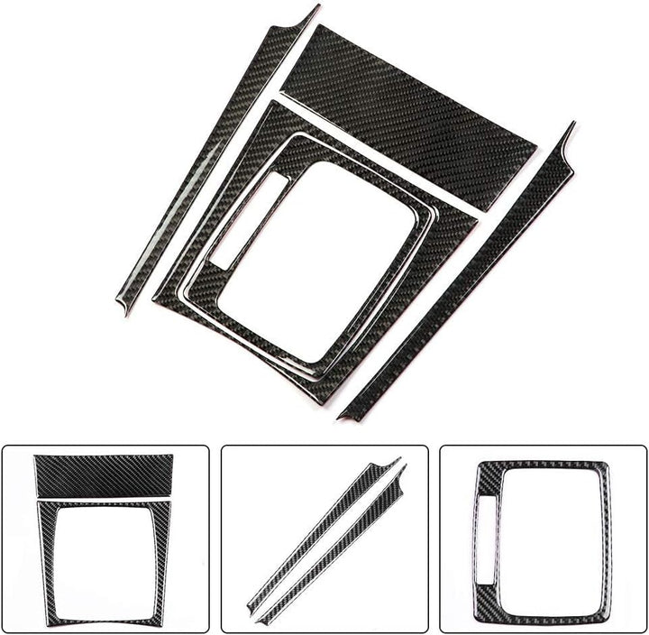 Schalttafelabdeckung, Carbon Auto Schaltpanel Verkleidung für W204 C Klasse 07-13 (Left Hand Drive)