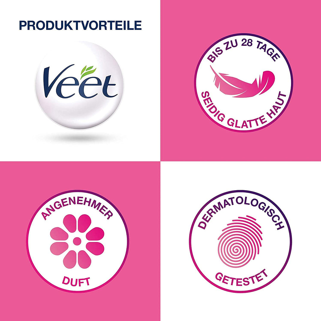 Veet Spawax Warmwachsscheiben für das Veet Spawax Wachsgerät – Langanhaltende Haarentfernung für sei