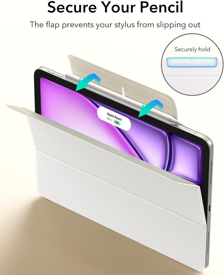 ESR für iPad Air 13 Zoll M4/M3/M2 Hülle (2026/2025/2024) und iPad Pro 12.9 (2022/2021/2020), Magnetb