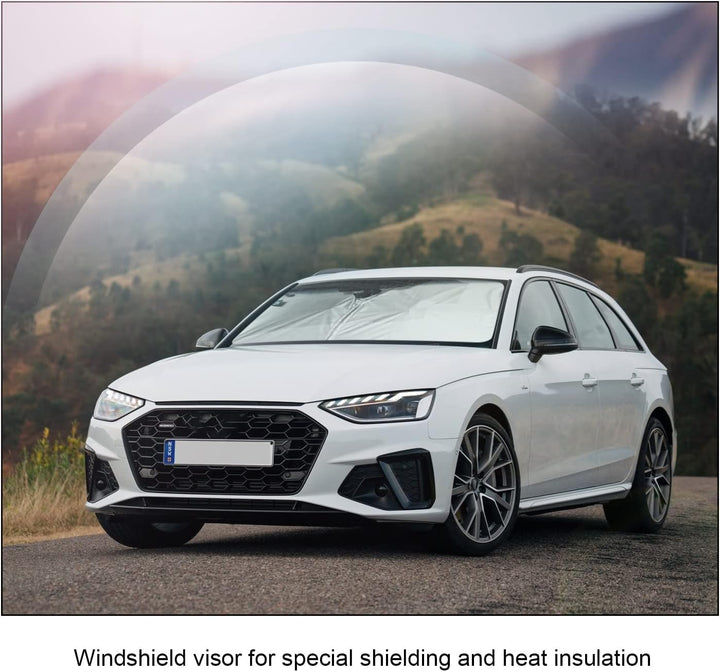 BIXUAN Sonnenschutz kompatibel mit Audi A4 A5 B9 S RS 2016-2022 Windschutzscheibe für das Auto Front
