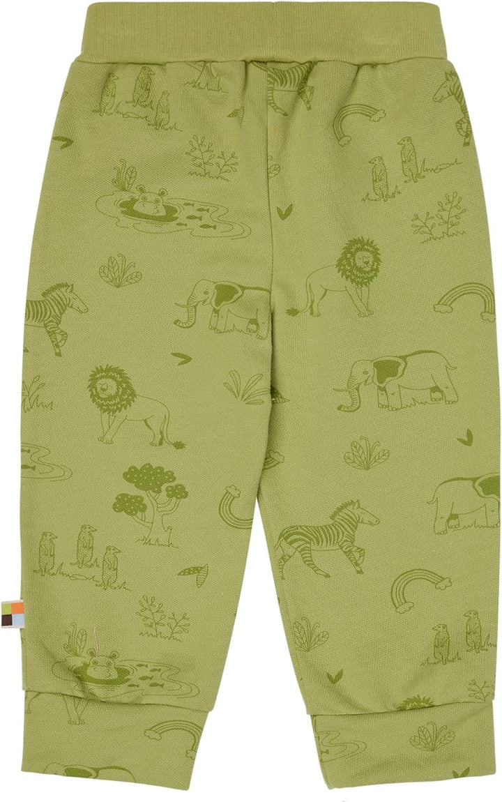 loud + proud Unisex Kinder Mit Druck, GOTS Zertifiziert Hose 74-80 Avocado, 74-80 Avocado
