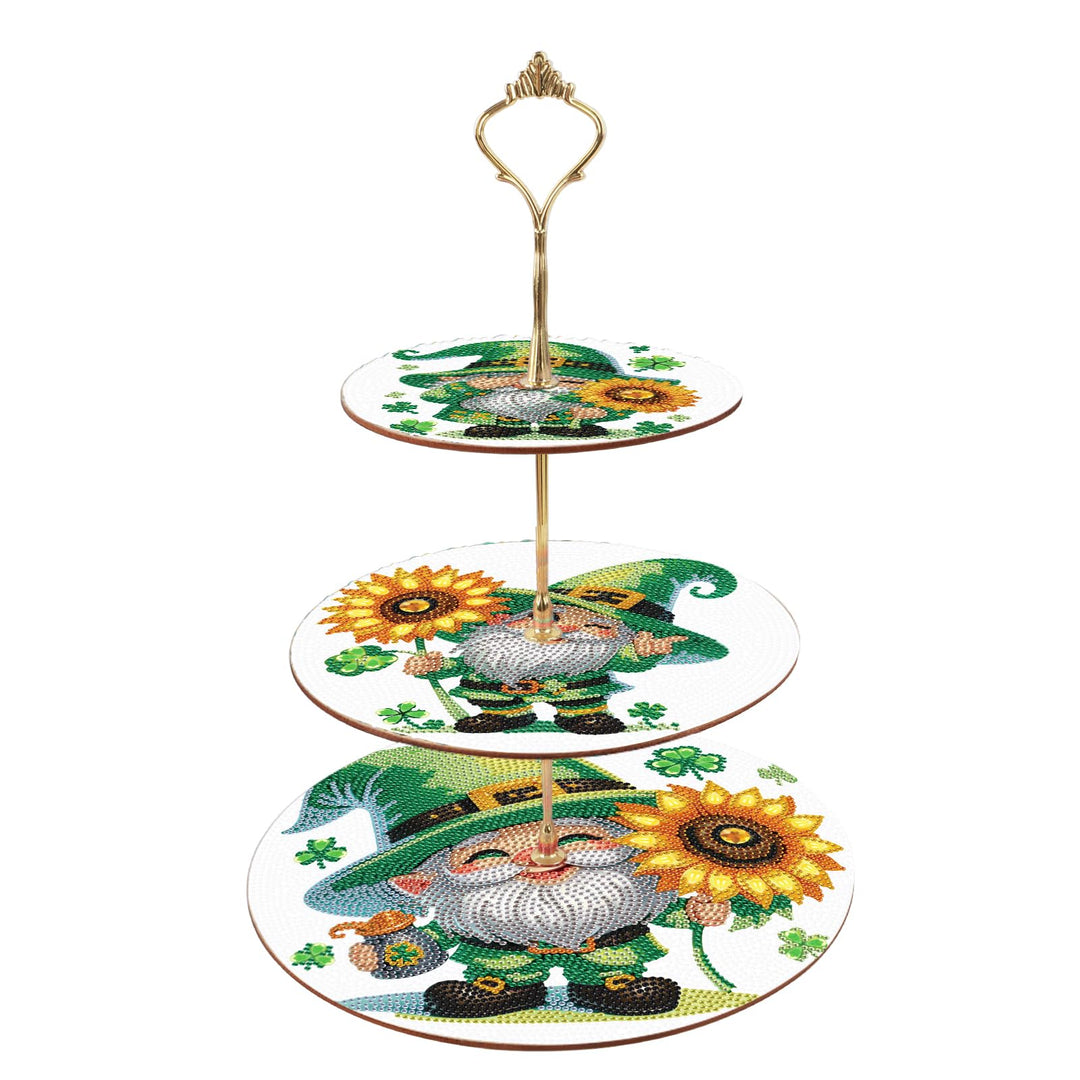 DCIDBEI Diamond Painting Dessert Ständer 3 Stöckig 25x32cm Diamant Painting Cupcake Ständer Gestufte