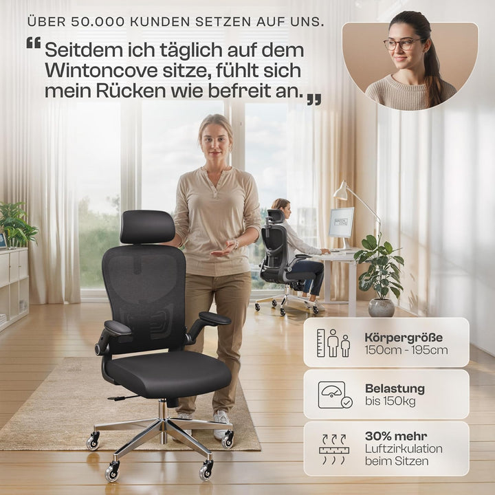 Gawain Bürostuhl Ergonomisch [VERGLEICHSSIEGER] Bürostuhl Testsieger | Schreibtischstuhl Ergonomisch