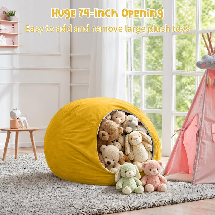 Nobildonna Sitzsackstuhl für Kinder und Erwachsene, nur Bezug (Keine Füllung) für Sofa-Stofftiere, 1