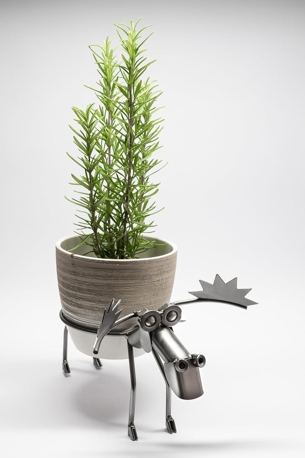 STEEMO Blumentopfhalter Küchenkräuter Elch - für Blumentöpfe mit ca. 12 cm Durchmesser