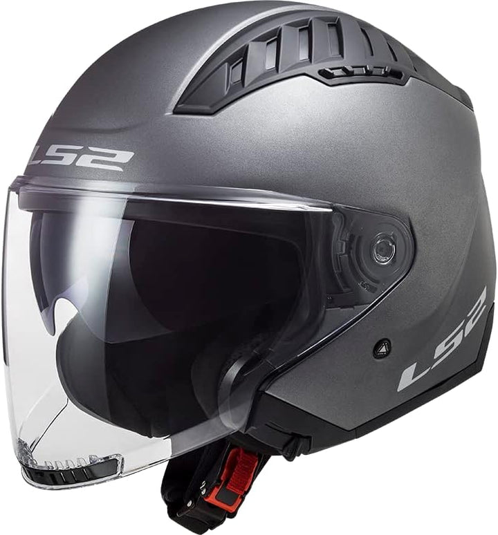 LS2, Jet-Motorradhelm COPTER II SOLID Matt Titanium, XS